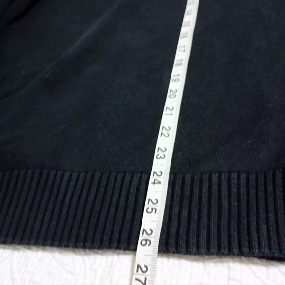 U.S. Polo Assn. Mens Black Shawl Collar Sweater XL 100% Cotton - Picture 8 of 9